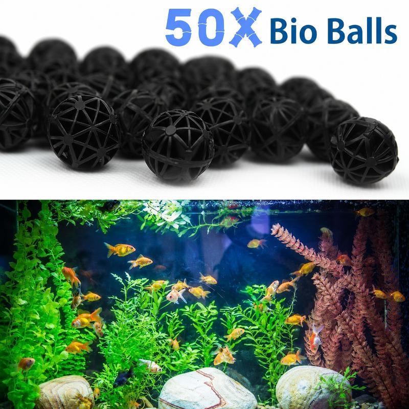 Aquarium Planted Filter - 50 szt. 16mm Kulki Filtracyjne do