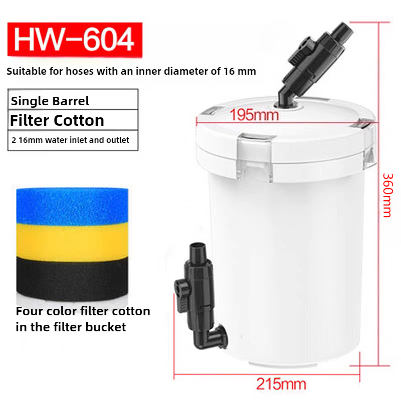 Aquarium Planted Filter - Filtr Akwariowy Typu Bucket HW-604, Cichy