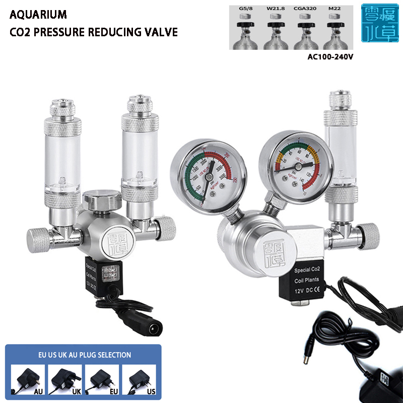 Planted Aquarium Parameters - Akwarium regulator CO2 zawór elektromagnetyczny miernik