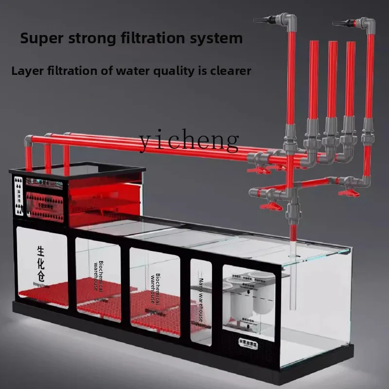 Aquarium Planted Filter - Akwarium L14 ze szkła ultra-białego do