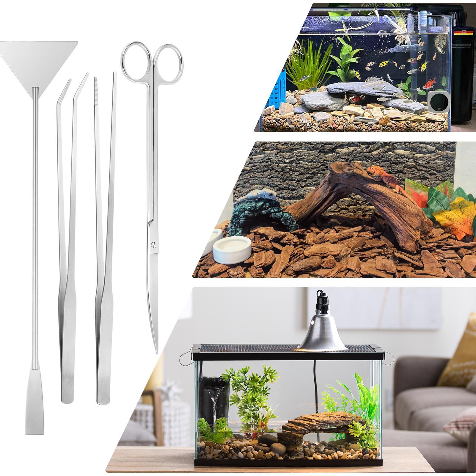 Planted Aquarium Tool Kit - Zestaw narzędzi akwariowych ze stali nierdzewnej,