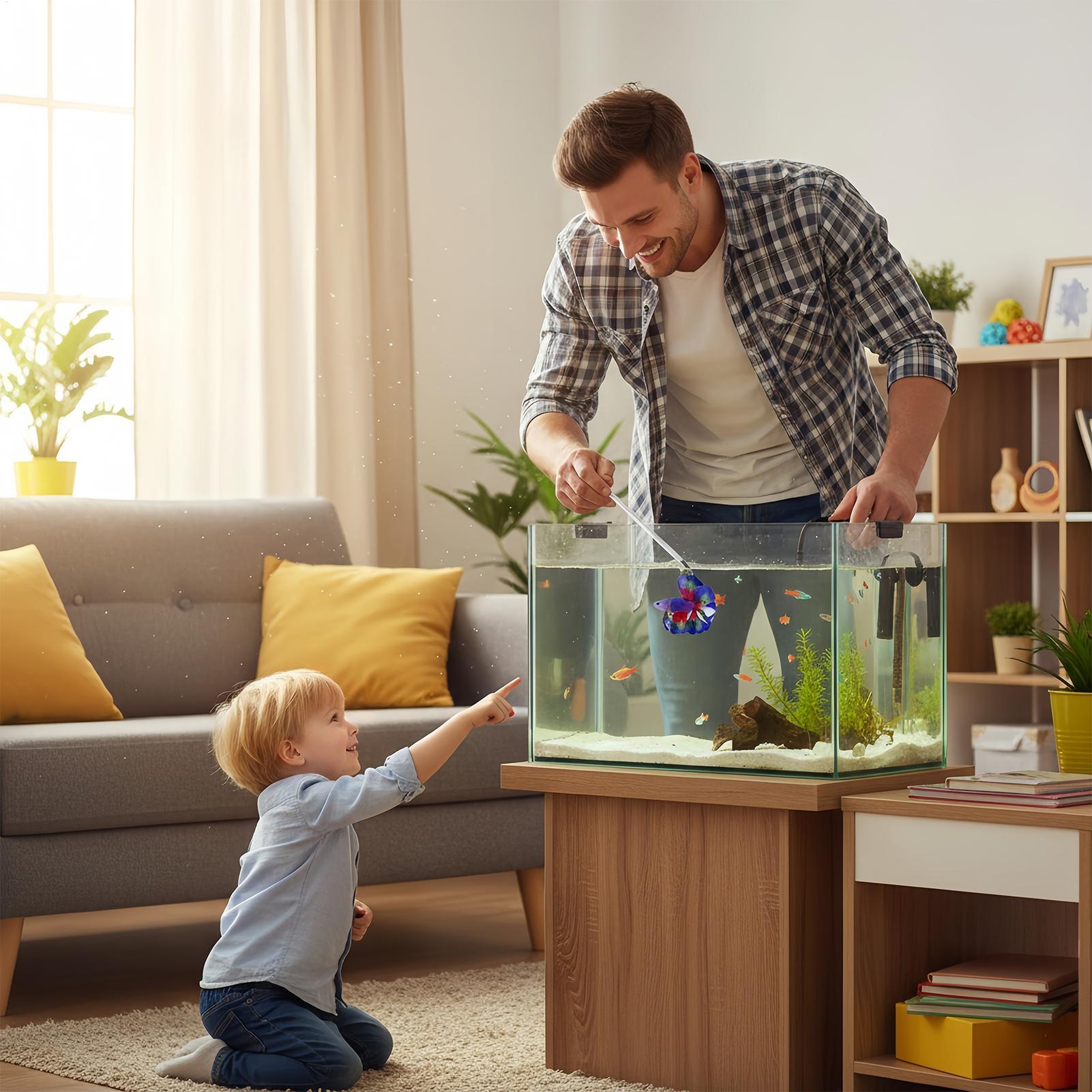 Planted Aquarium For Betta - Wędka do treningu ryb Betta, interaktywna