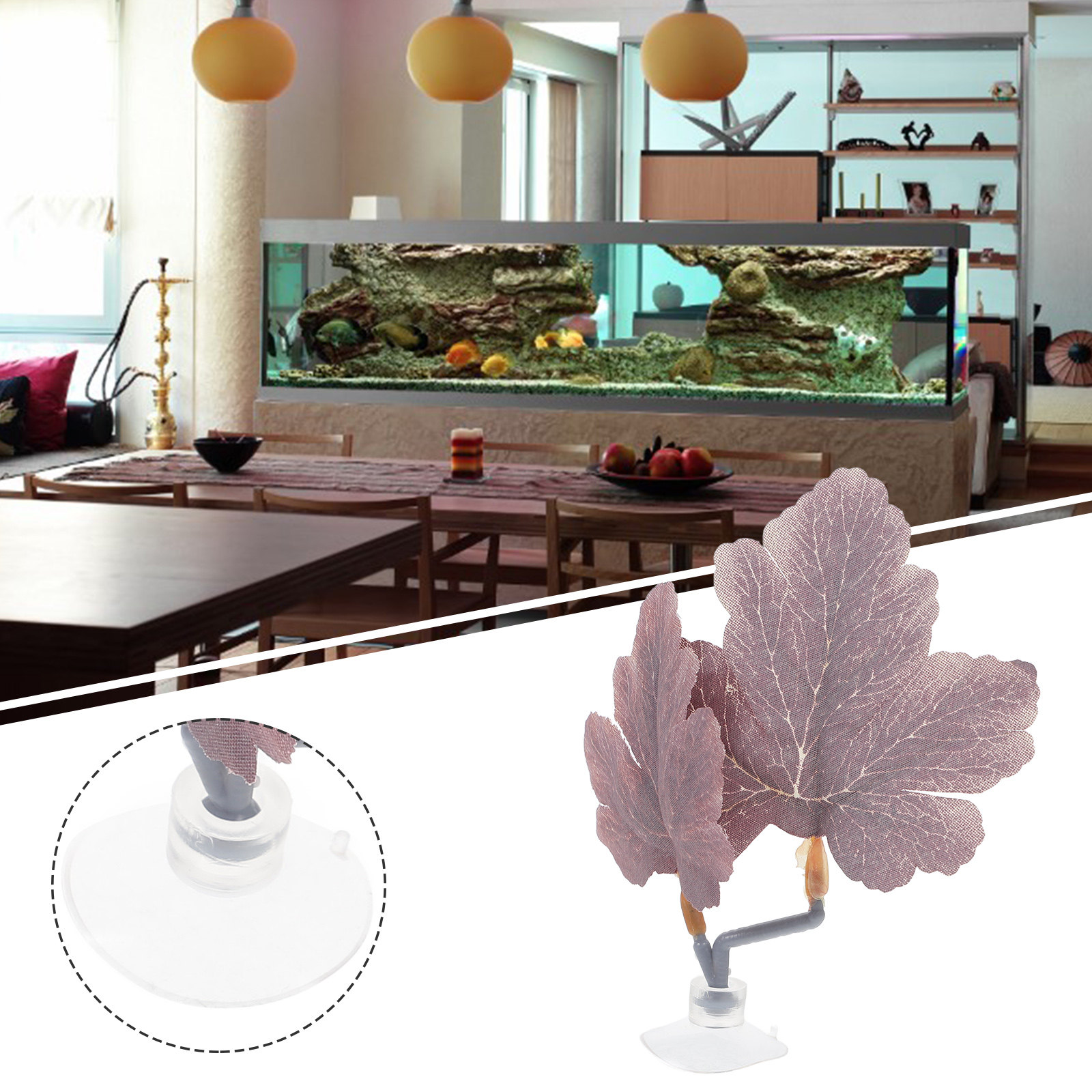 Hamak z liści dla rybki betty, – Planted Aquarium For Betta recenzja i cena