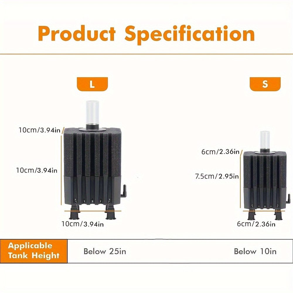 Filtr wróżki wodnej Filtr gąbk – Aquarium Planted Filter recenzja i cena