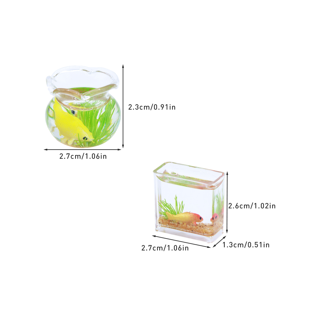 1Pc 1:12 Mini domek dla lalek  – Planted Aquarium Photos recenzja i cena